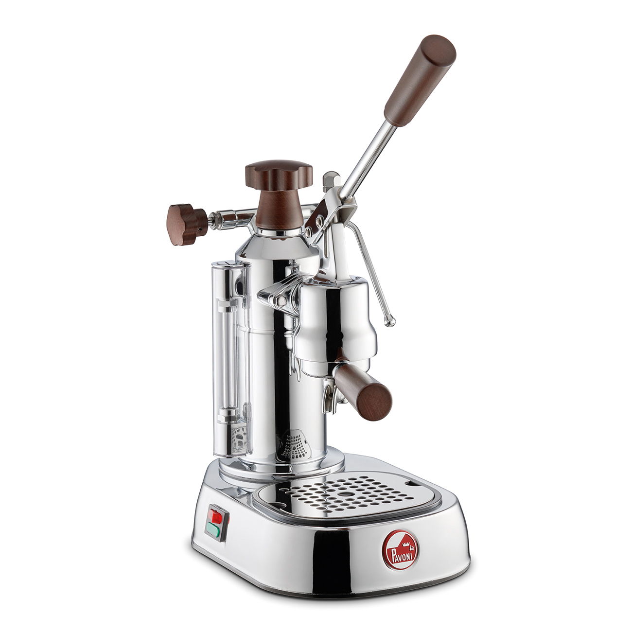 La Pavoni Europiccola Lusso Espressomasin puidust käepidemetega